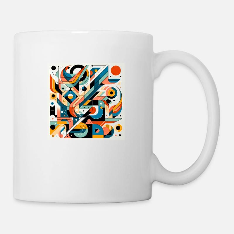 Œuvres d’art abstraites - Mug blanc - blanc