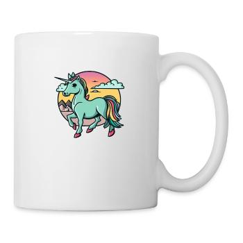 Emerald Unicorn in the Skies - Mug - white - Right