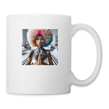 Afro Yoga - Tasse - Weiß - Rechts