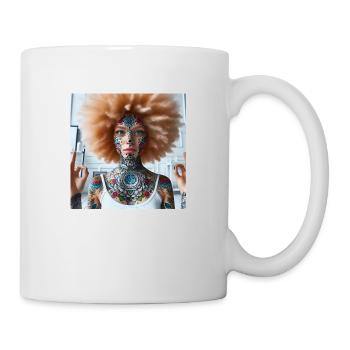 Afro Yoga 2 - Tasse - Weiß - Rechts