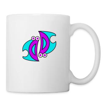 Doppel D.F. - Tasse - Weiß - Rechts