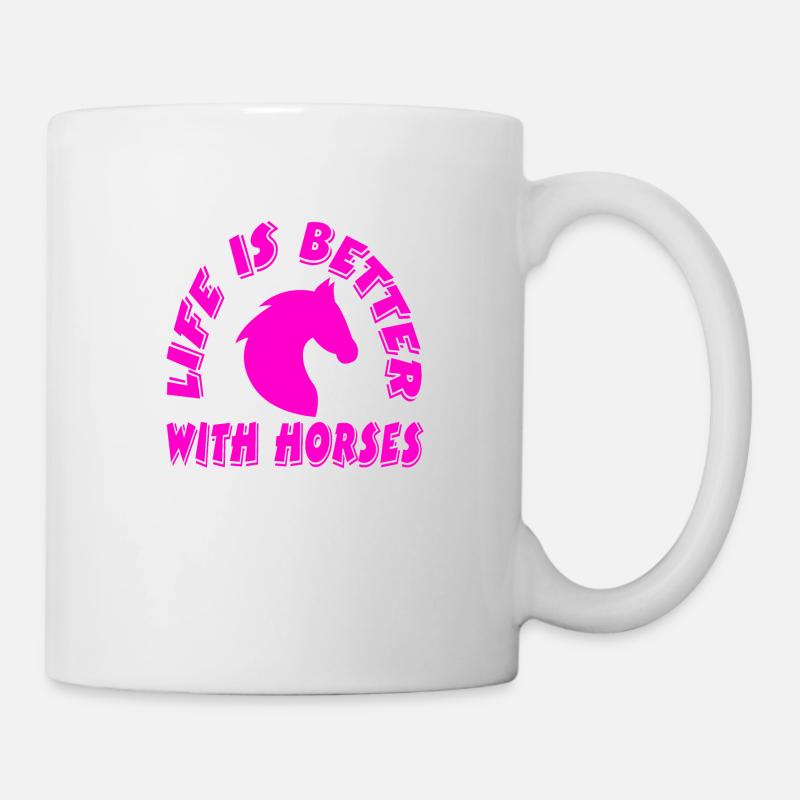 Pferde - Tasse - Weiß