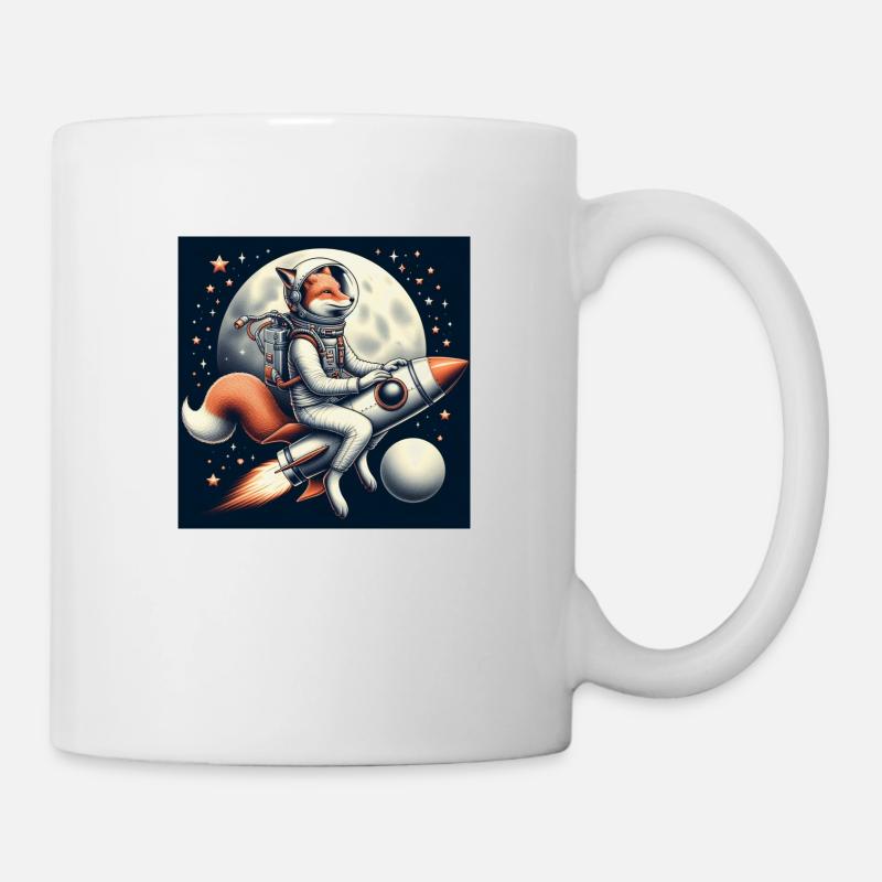 Renard fusée - Mug blanc - blanc