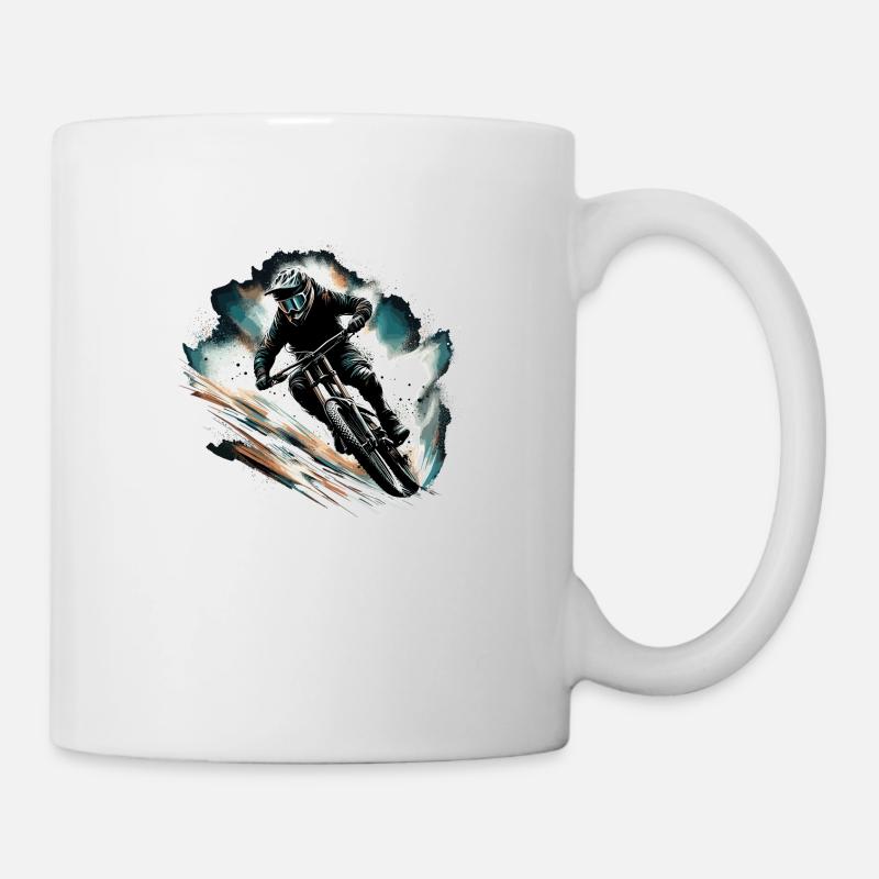 VTT VTT VTT Vélo de montagne cadeau - Mug blanc - blanc