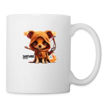 Schütze-Welpe - Tasse - Weiß - Rechts