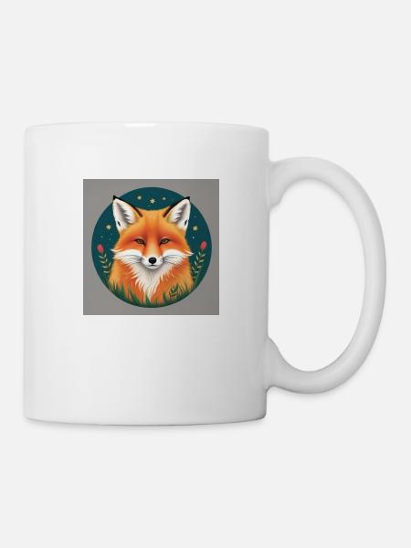 Fuchsmotiv - Tasse - Weiß