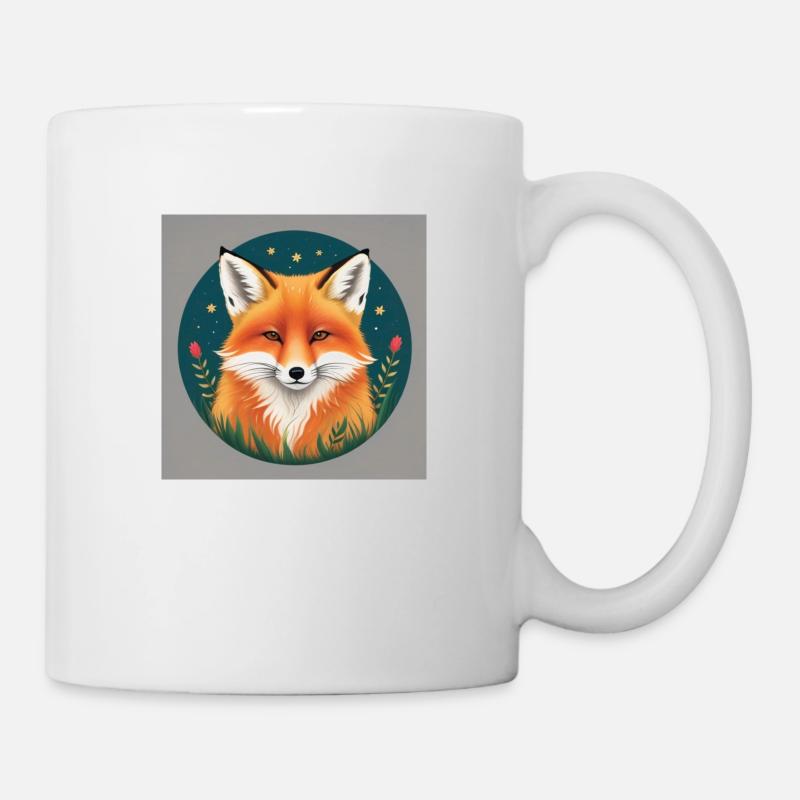 Fuchsmotiv - Tasse - Weiß