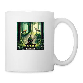 Jäger - mentally I am here - Tasse - Weiß - Rechts