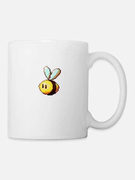 Abeille Insect Mignone Rétro - Mug blanc - blanc