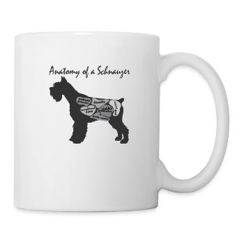 SCNAUZER anatomy - Mug - white - Right