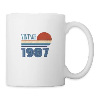 Jahrgang 1987 - Tasse - Weiß - Rechts