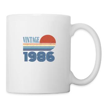Jahrgang 1986 - Tasse - Weiß - Rechts