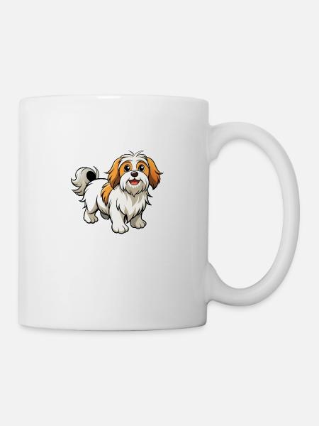 Zuversichtliche Lhasa Apso Parade - Tasse - Weiß