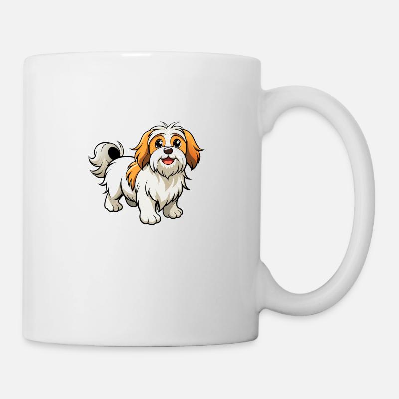 Zuversichtliche Lhasa Apso Parade - Tasse - Weiß