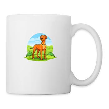 Regal Rhodesian Ridgeback in Savannah - Mug - white - Right
