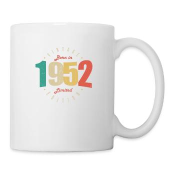 1952 Vintage Retro Geburtstagsgeschenk 1952 - Tasse - Weiß - Rechts