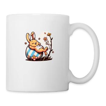 Lapin de Pâques paresseux et mignon - Mug blanc - blanc - Droite