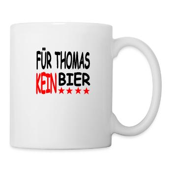 Bier - Tasse - Weiß - Rechts
