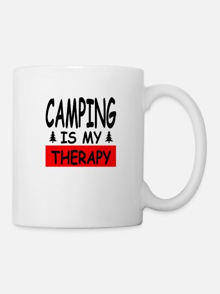 Camping - Tasse - Weiß