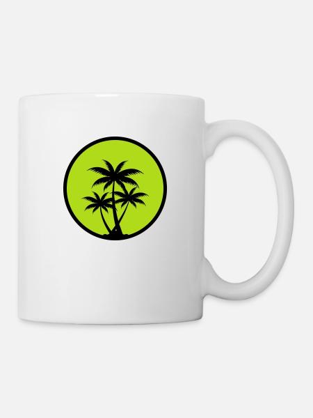 Palmiers - Mug blanc - blanc