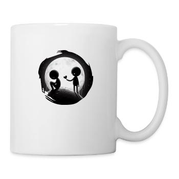 Miteinander statt Einsam - Tasse - Weiß - Rechts