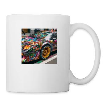 80s Cars 1 - Tasse - Weiß - Rechts