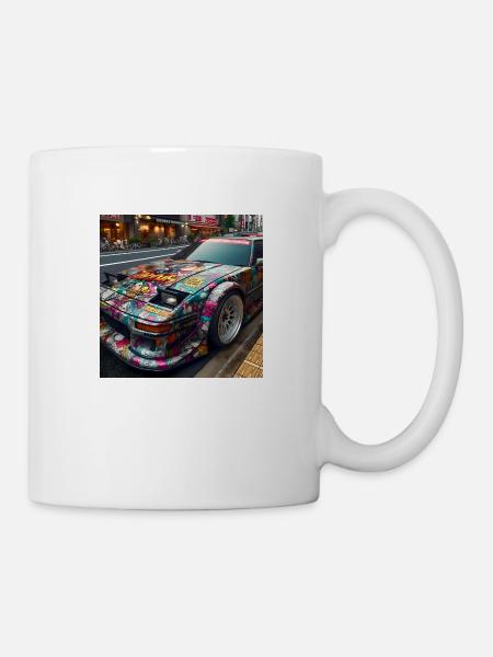 80s Cars 3 - Tasse - Weiß