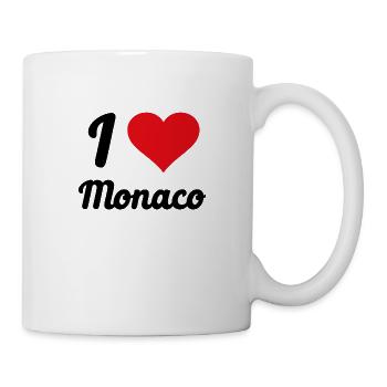 I Love Monaco - Tasse - Weiß - Rechts