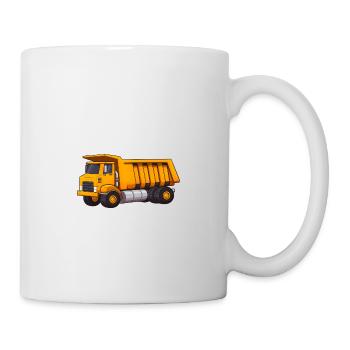 Ich liebe einen guten Dump Cartoon Dump Truck Lustiger Spruch - Tasse - Weiß - Rechts