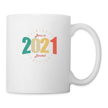2021 Vintage Retro Geburtstagsgeschenk 2021 - Tasse - Weiß - Rechts