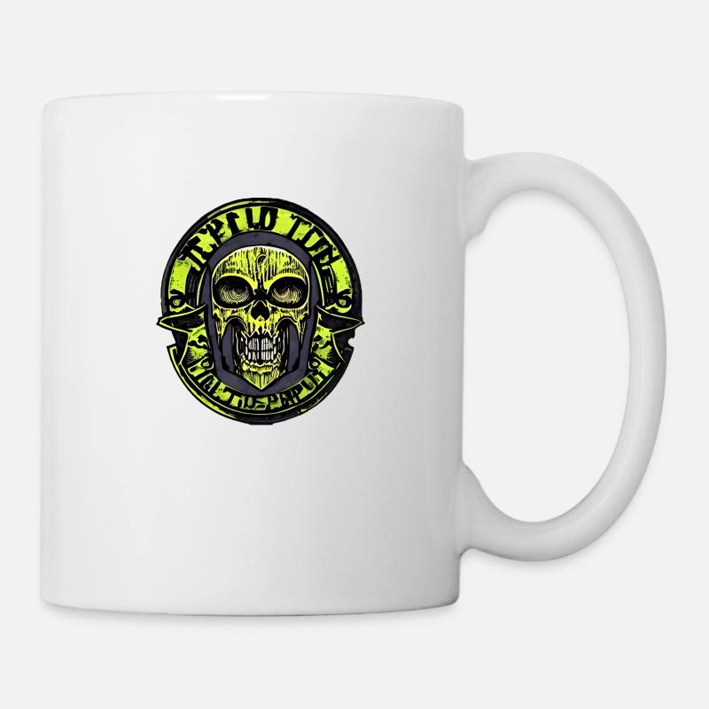 Totenkopf - Tasse - Weiß
