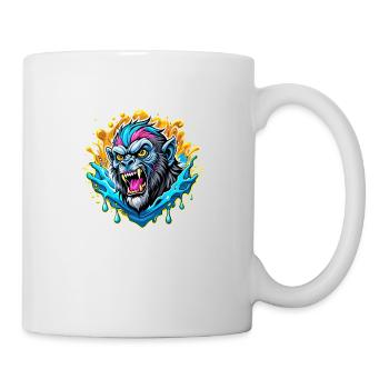 Singe - Mug blanc - blanc - Droite