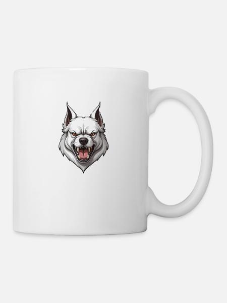 Hund Böse - Tasse - Weiß
