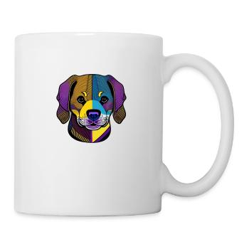 Résumé Labrador Retriever - Mug blanc - blanc - Droite