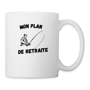 MON PLAN DE RETRAITE - Mug blanc - blanc - Droite