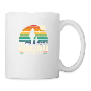 The MAMALORIAN - maman Vintage - Mug blanc - blanc - Droite