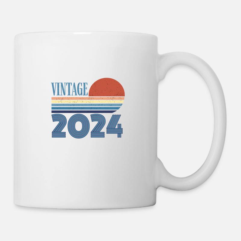 vintage 2024 - Mug blanc - blanc