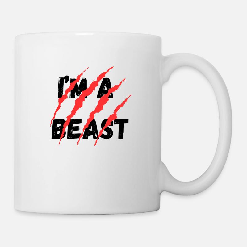IM A BEAST - Tasse - Weiß