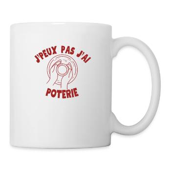Töpferei Ruhestandsgeschenk - Tasse - Weiß - Rechts