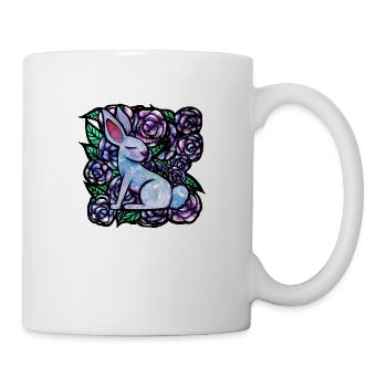 Hase Rose - Tasse - Weiß - Rechts