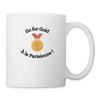 Go for Gold the Parisian way! - Mug - white - Right