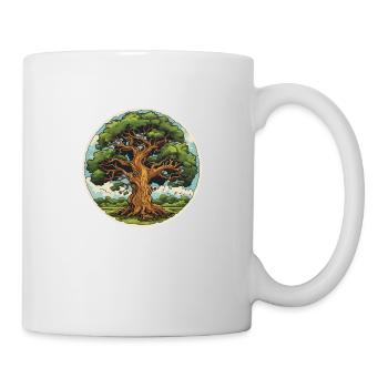 Oak in summer - Mug - white - Right