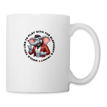 would you like to play with the elephant´s trunk - Tasse - Weiß - Rechts