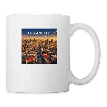 Los Angeles - Tasse - Weiß - Rechts