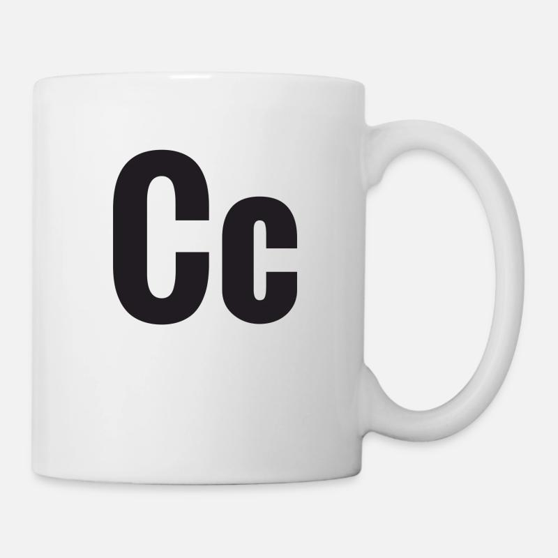Buchstabe C - Tasse - Weiß