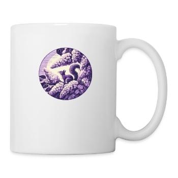 Lilac Squirrel Art - Mug - white - Right