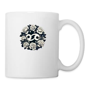 Krebs Tierkreiszeichen Symbol - Tasse - Weiß - Rechts
