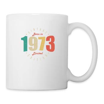 1973 Vintage Anniversaire Rétro Cadeau 1973 - Mug blanc - blanc - Droite
