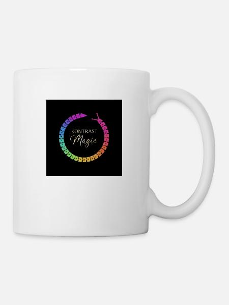 Kontrastlogo 2 - Tasse - Weiß