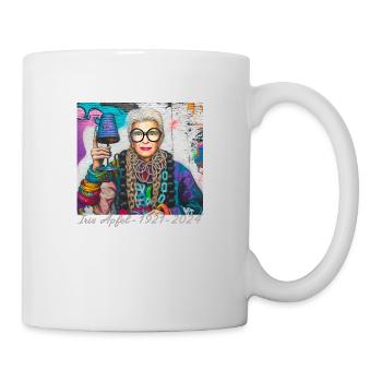 Illustration, Coloré, Graffiti, Iris Pomme - Mug blanc - blanc - Droite